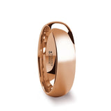 Rose Gold Coated Tungsten Carbide wedding ring