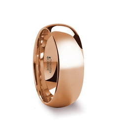 Rose Gold Coated Tungsten Carbide wedding ring